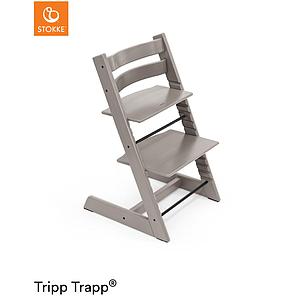 Chaise haute chêne TRIPP TRAPP Stokke gris pâle