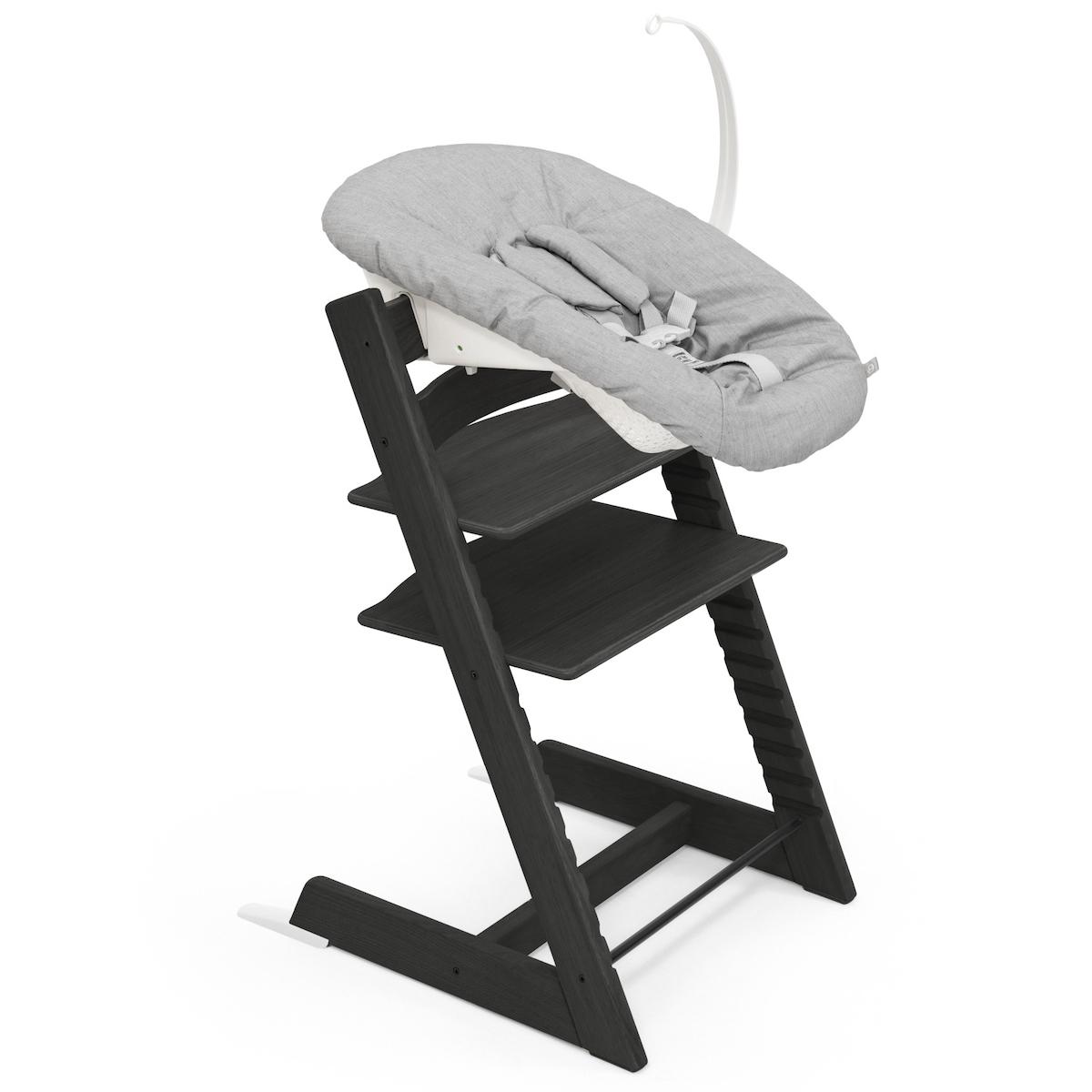 Chaise haute chêne TRIPP TRAPP Stokke noir