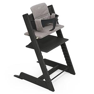 Chaise haute chêne TRIPP TRAPP Stokke noir