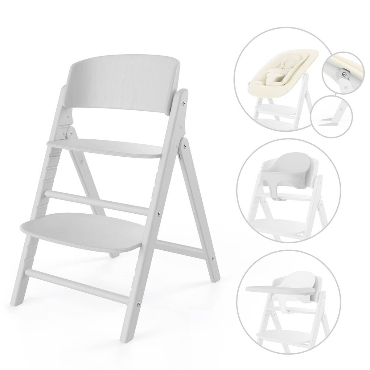 Chaise haute CLICK & FOLD 4in1 Cybex All White