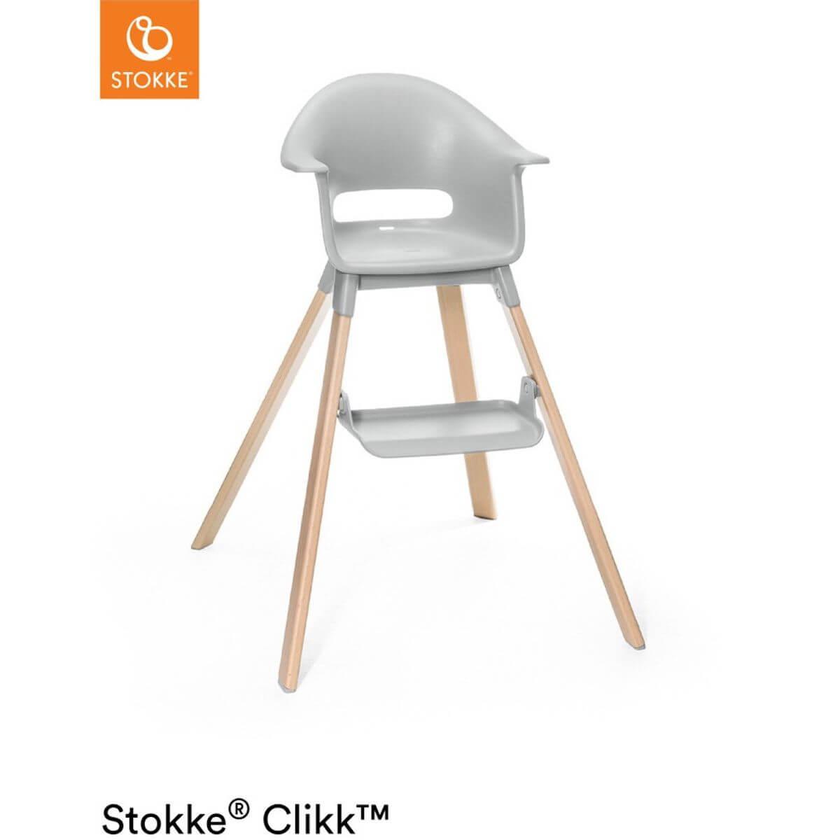 Chaise haute CLIKK™ Stokke gris nuage