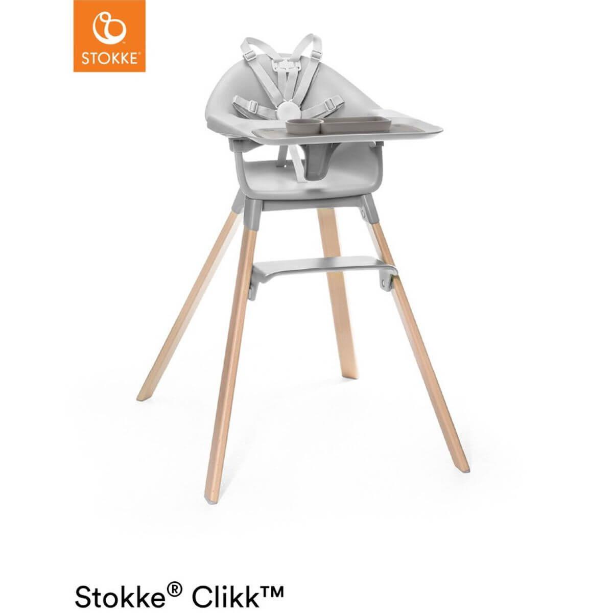 Chaise haute CLIKK™ Stokke gris nuage