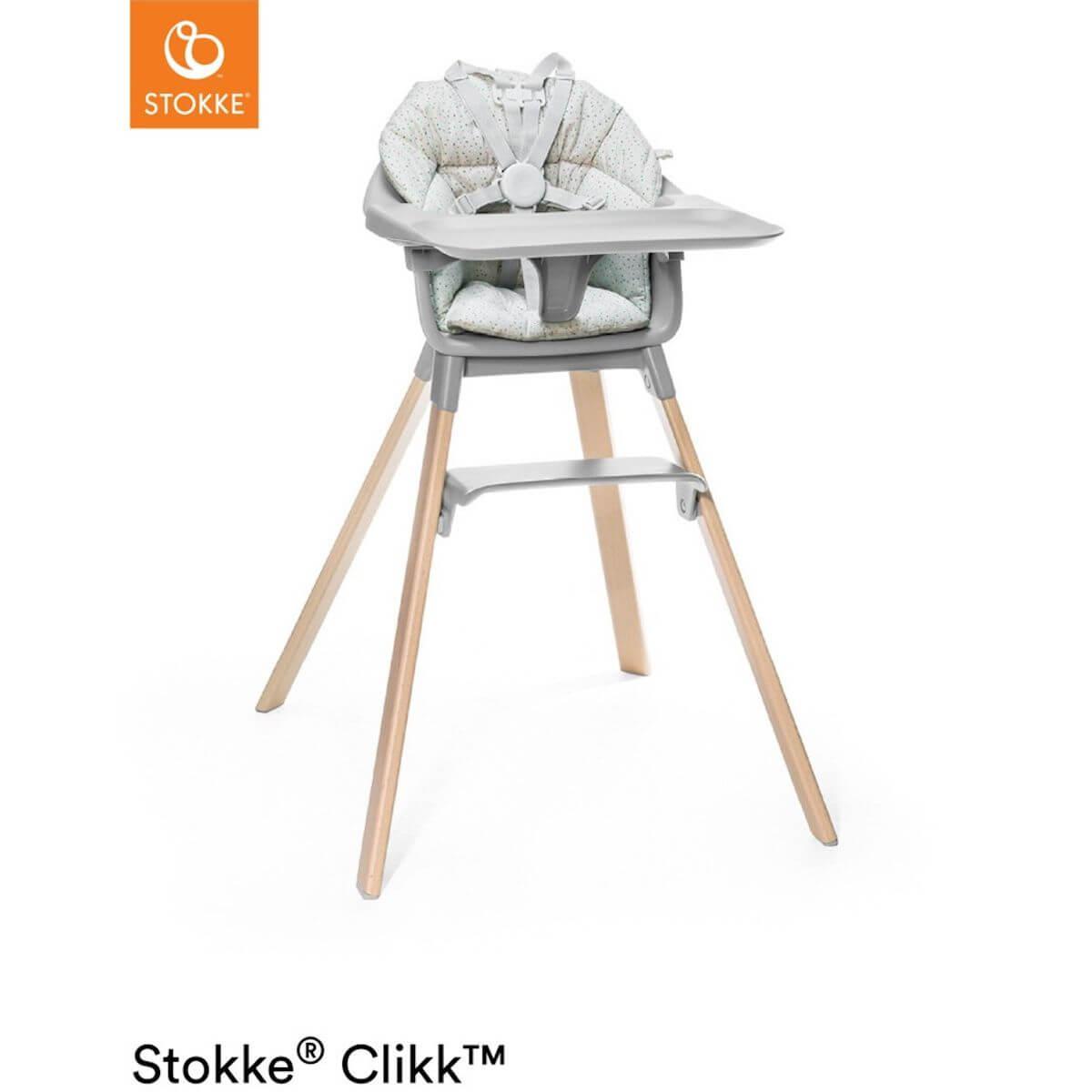 Chaise haute CLIKK™ Stokke gris nuage