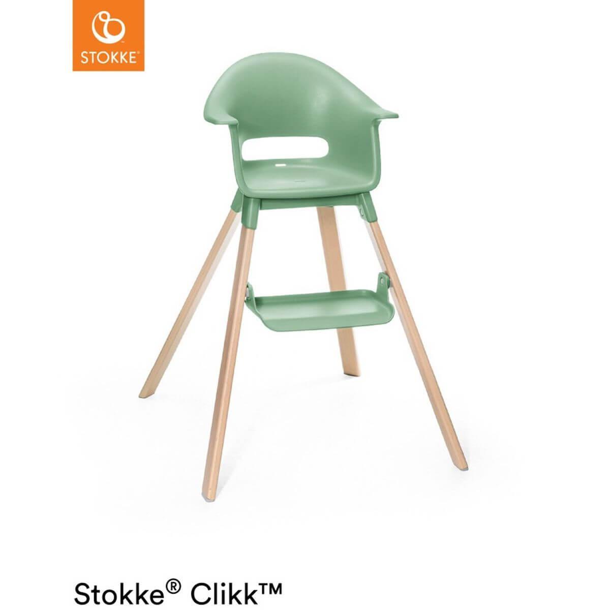 Chaise haute CLIKK™ Stokke vert trèfle