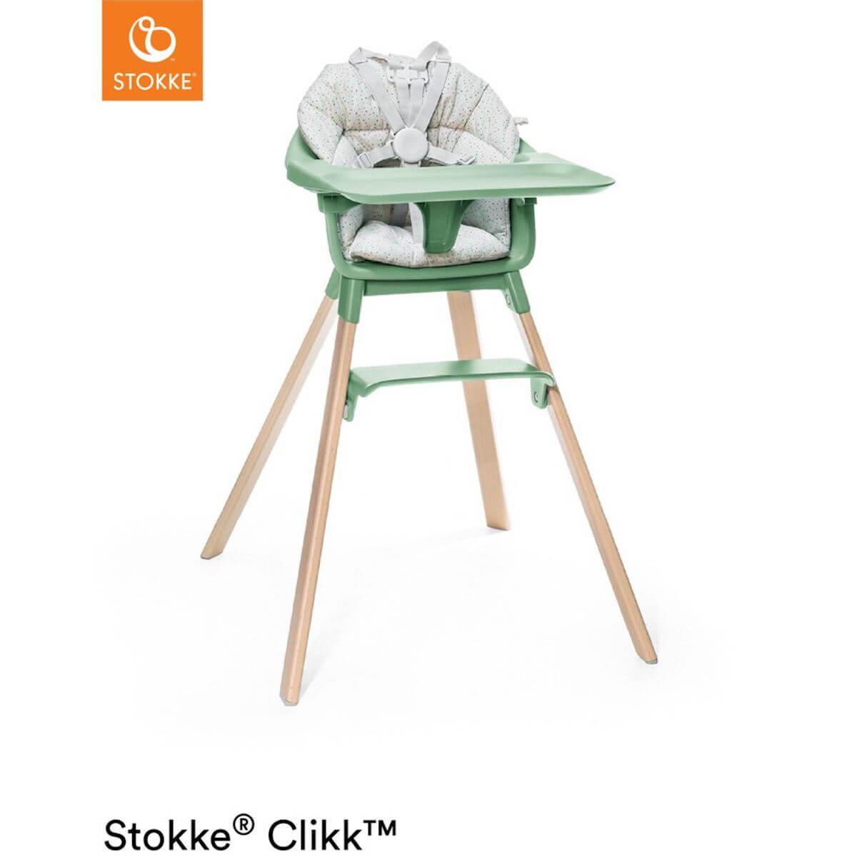 Chaise haute CLIKK™ Stokke vert trèfle