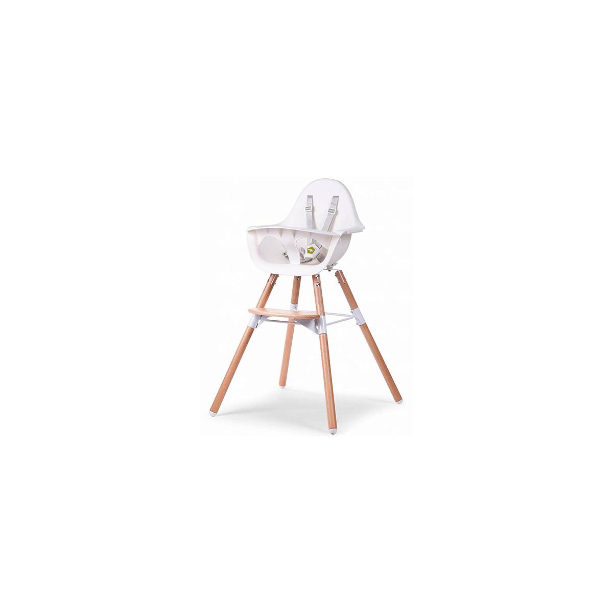 Chaise haute EVOLU 2 Childhome blanc-naturel
