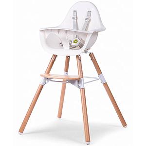 Chaise haute EVOLU 2 Childhome blanc-naturel