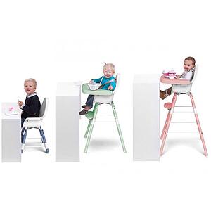 Chaise haute EVOLU 2 Childhome blanc-naturel