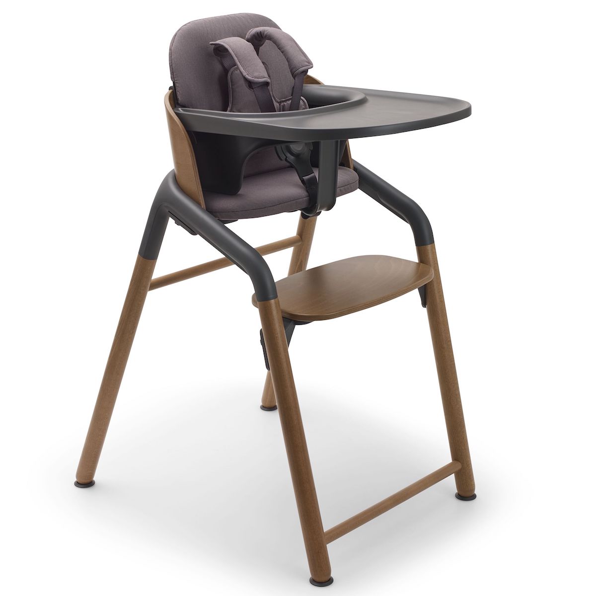 Chaise haute GIRAFFE Bugaboo warm wood grey