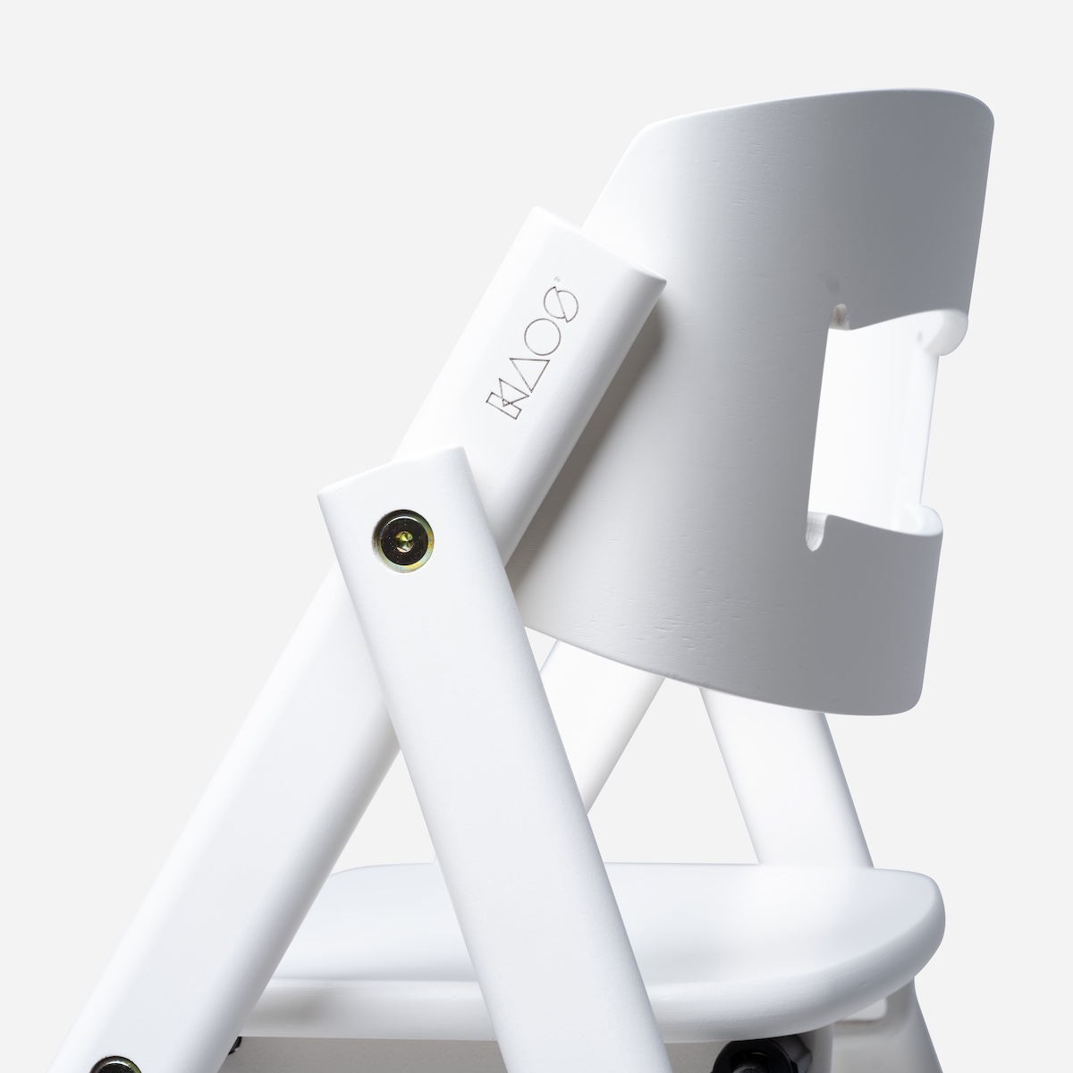 Chaise haute hêtre KLAPP Kaos white