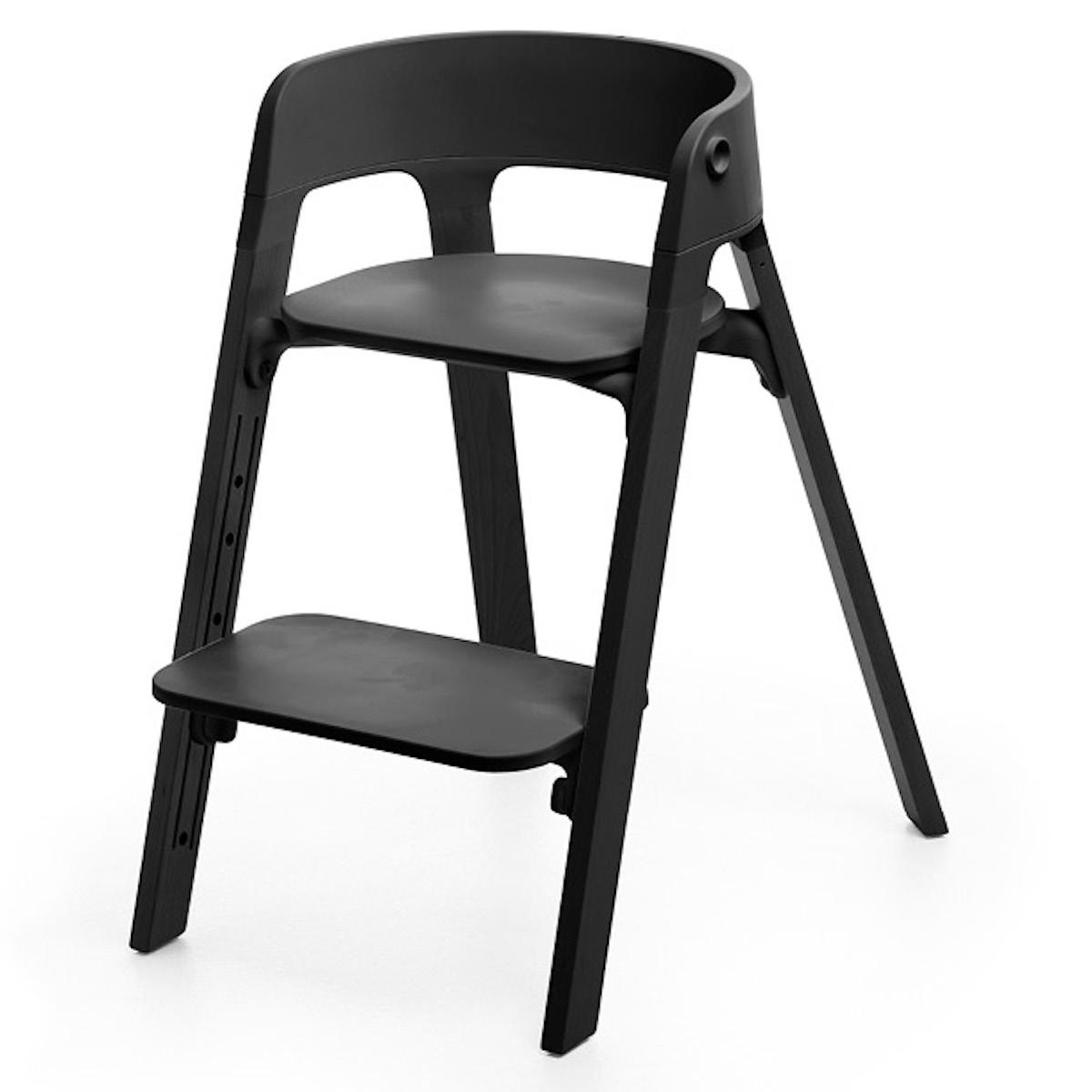 Chaise haute hêtre STEPS Stokke black