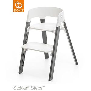 Chaise haute hêtre STEPS Stokke gris