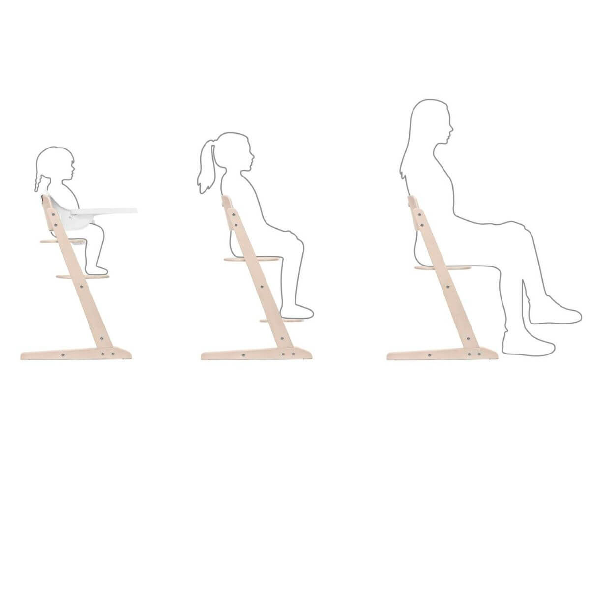 Chaise haute IRIS 3in1 Cybex All Natural light natural