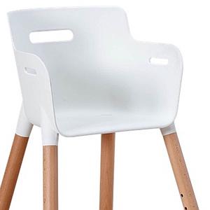 Chaise haute junior BABY Flexa naturel-blanc