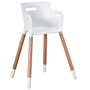 Chaise haute junior BABY Flexa naturel-blanc
