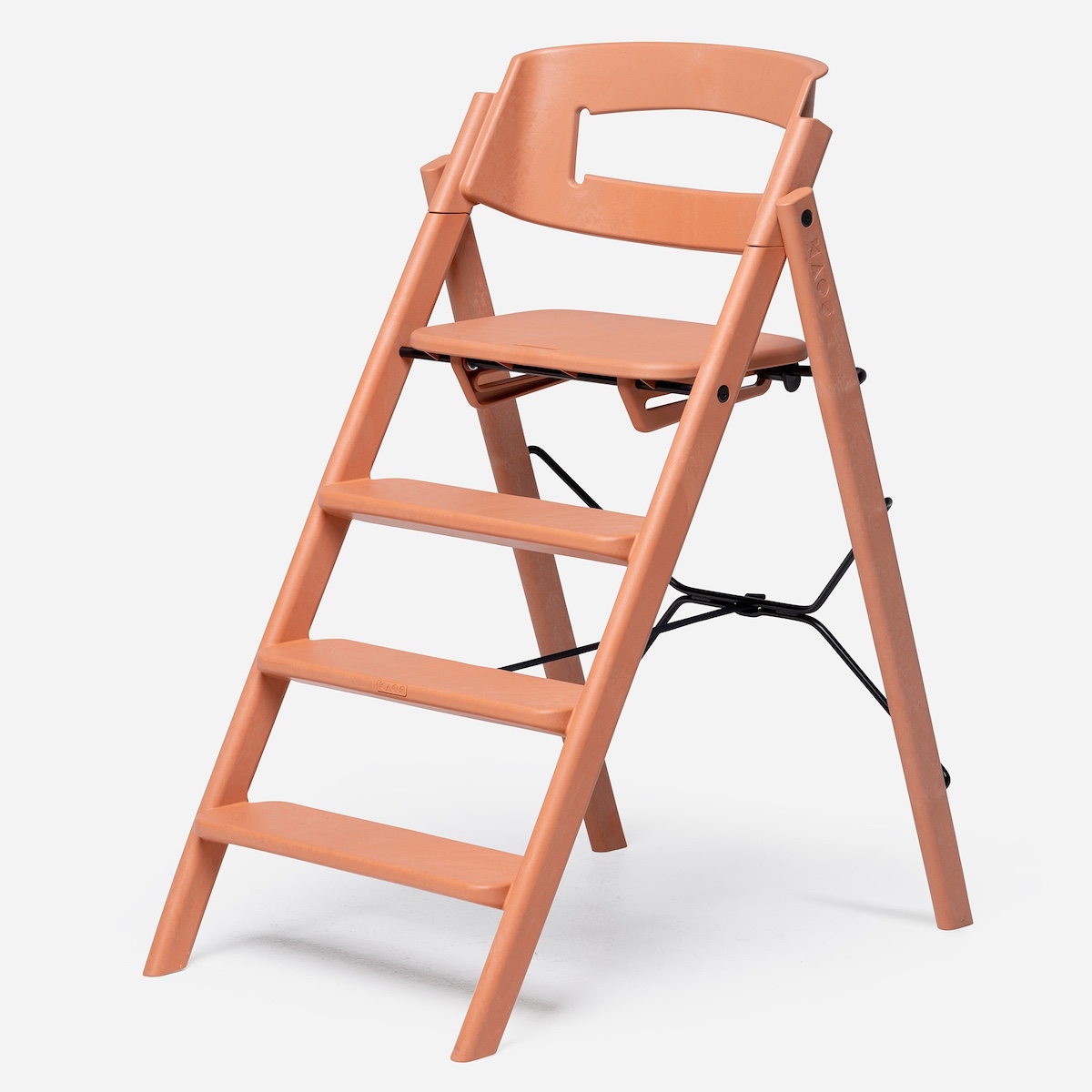 Chaise haute plastique recyclé KAOS Klapp terracotta pink