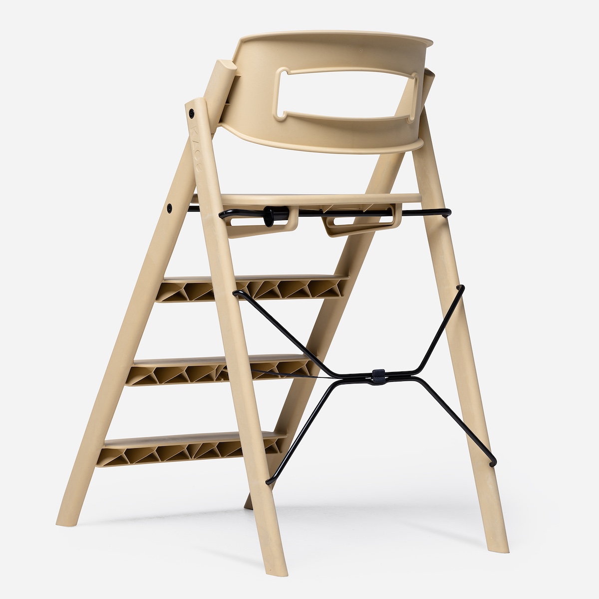 Chaise haute plastique recyclé KLAPP Kaos desert sand