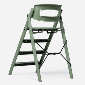 Chaise haute plastique recyclé Klapp Kaos mineral green