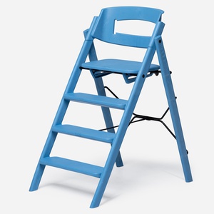 Chaise haute plastique recyclé KLAPP Kaos swedish blue