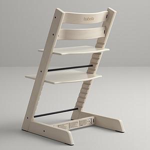 Chaise haute TRIPP TRAPP Stokke blanchi