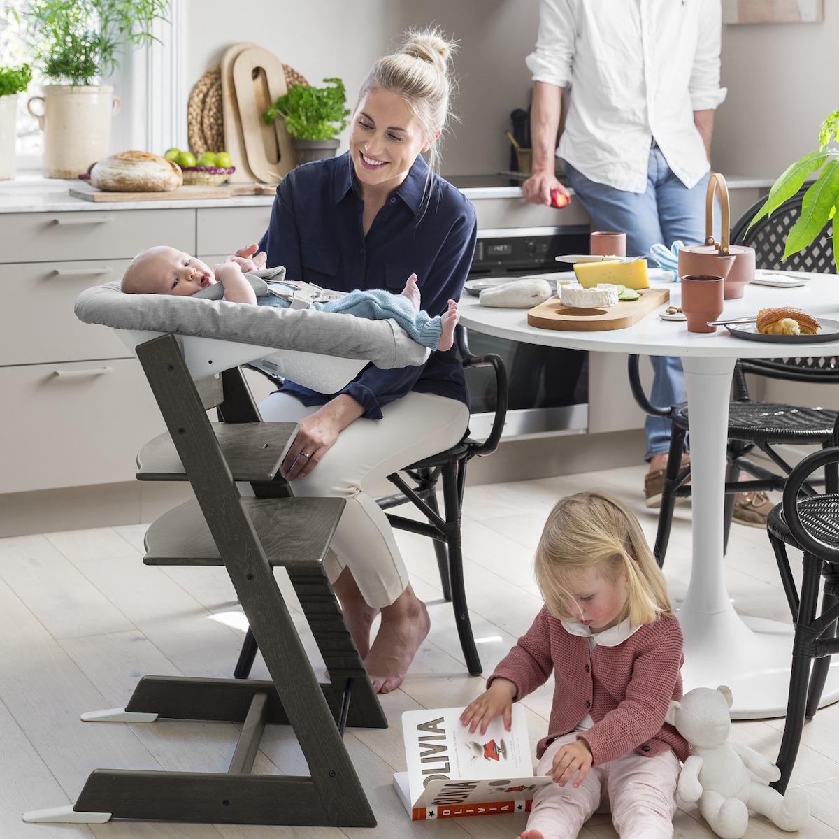 Chaise haute TRIPP TRAPP Stokke gris brume