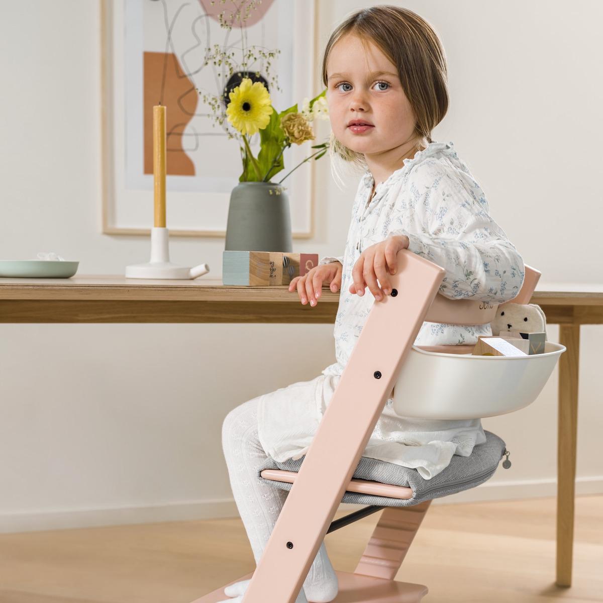 Chaise haute TRIPP TRAPP Stokke rose serein 