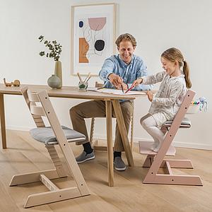 Chaise haute TRIPP TRAPP Stokke rose serein 