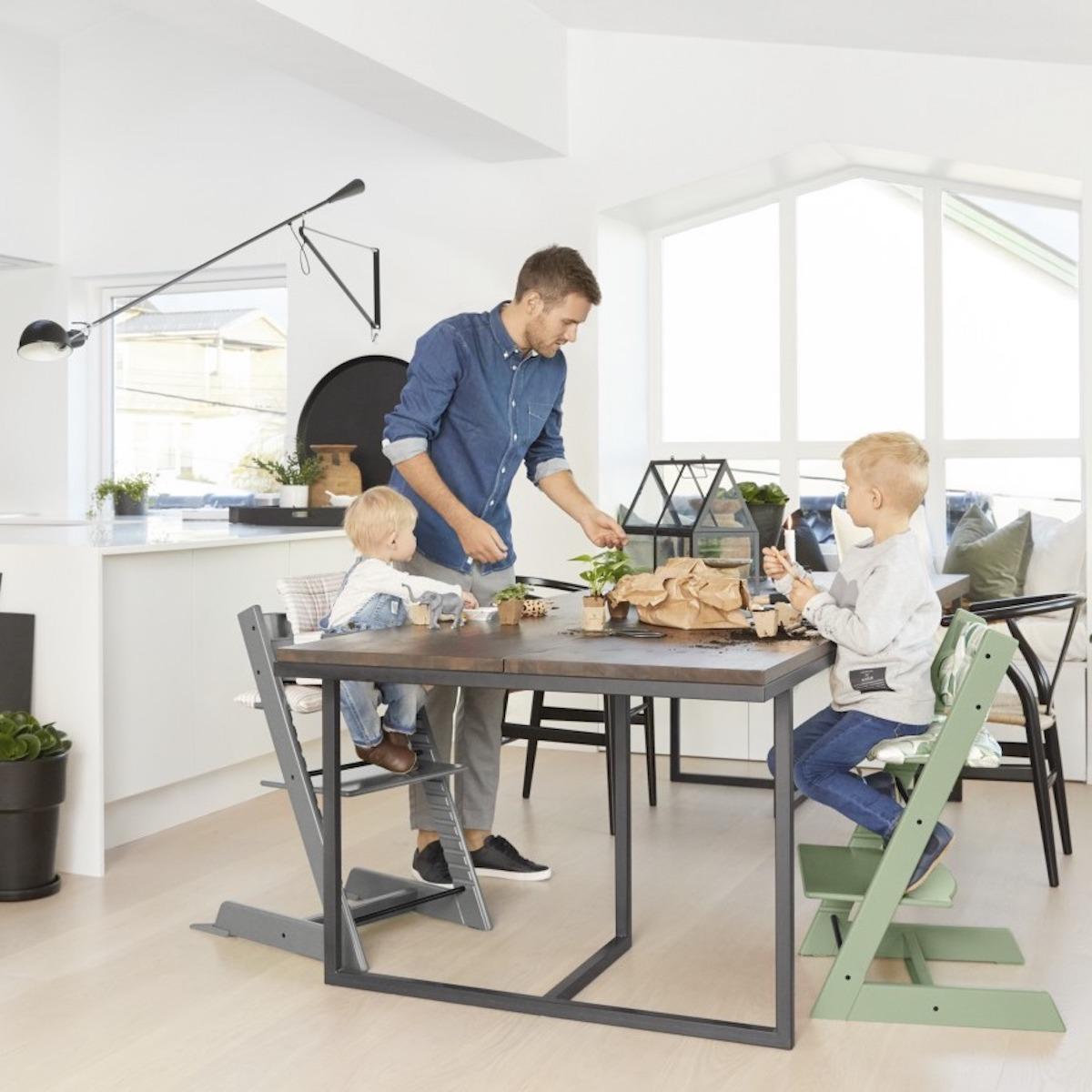 Chaise haute TRIPP TRAPP Stokke vert tilleul