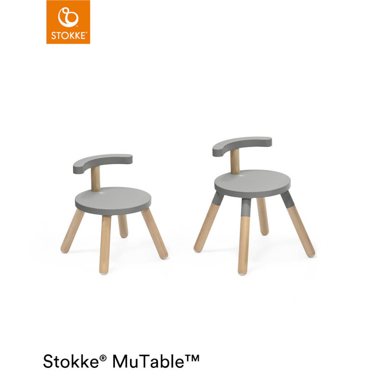 Chaise MUTABLE Stokke Storm grey