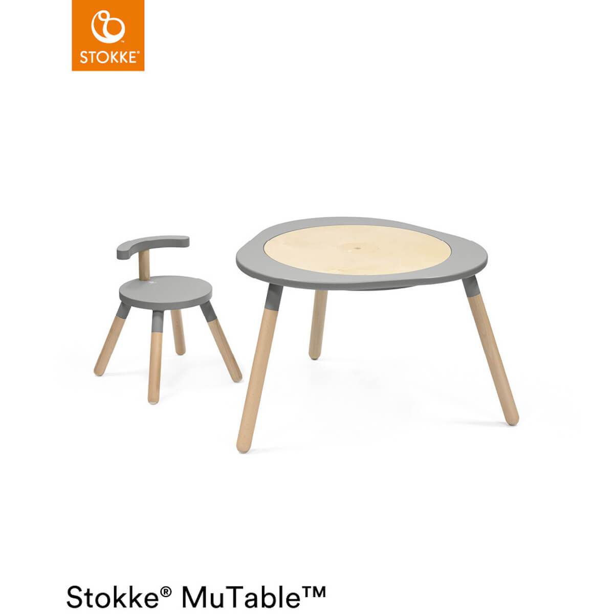 Chaise MUTABLE Stokke Storm grey
