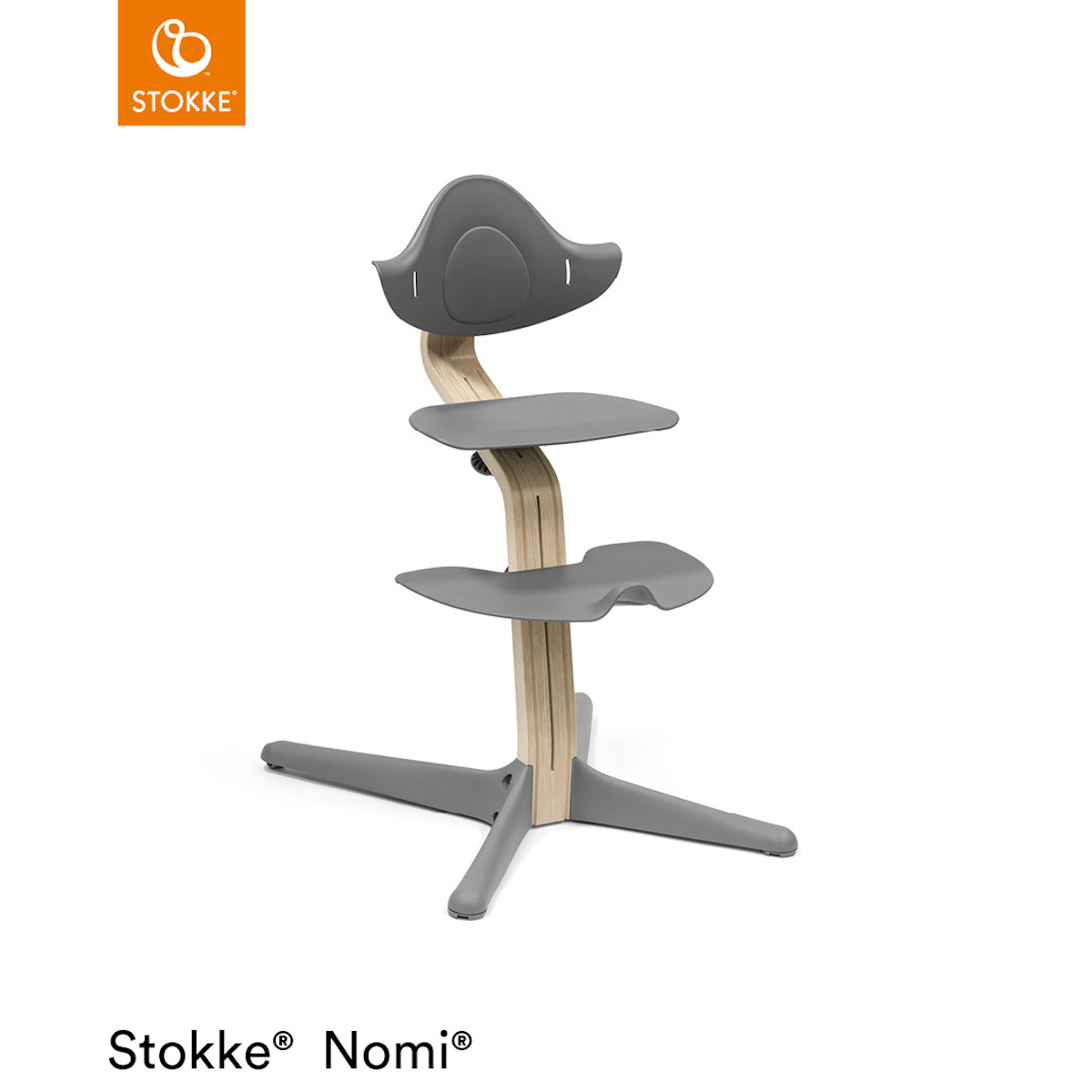 Chaise NOMI Stokke naturel-gris