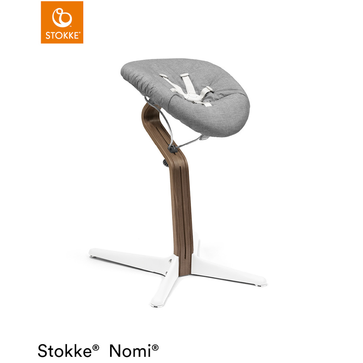 Chaise NOMI Stokke noyer-blanc