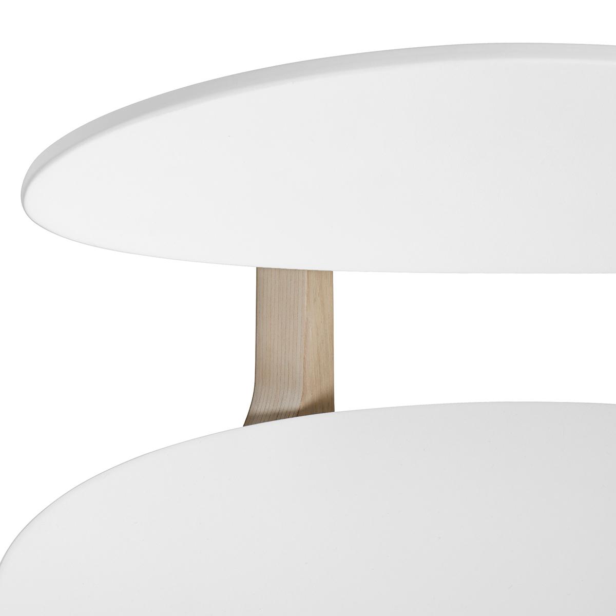 Chaise PingPong WOOD Oliver Furniture blanc-chêne 