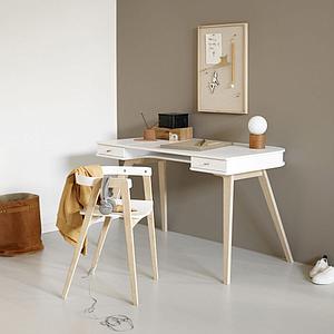 Chaise réglable WOOD Oliver Furniture blanc-chêne