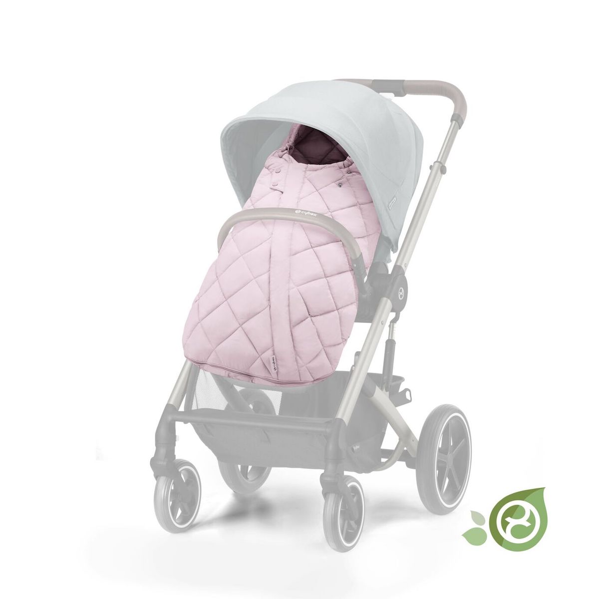 Chancèliere poussette SNOGGA 2 Cybex Powder Pink