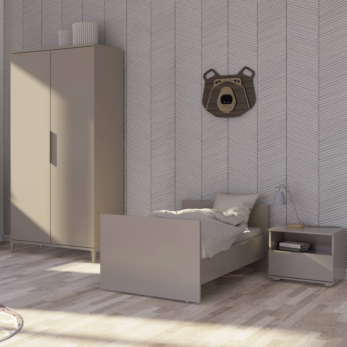 Changing sides 139cm BROTHER STU Yuny by Paidi taupe