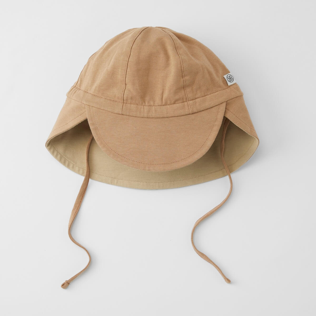 Chapeau reversible 0-6M Cloby Peanut Brown Sandy Beach
