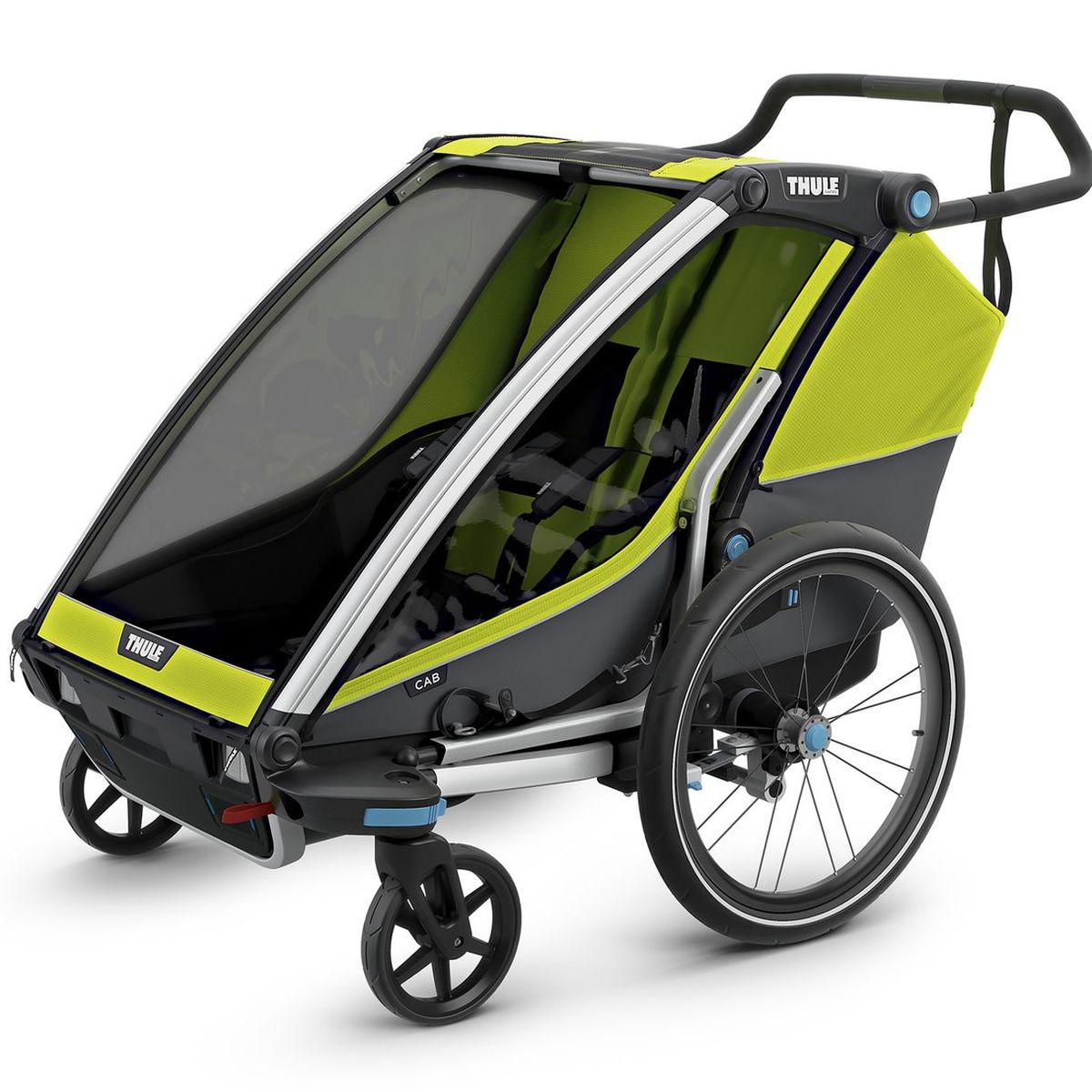 Chariot vélo CAB 2 Thule chartreuse 