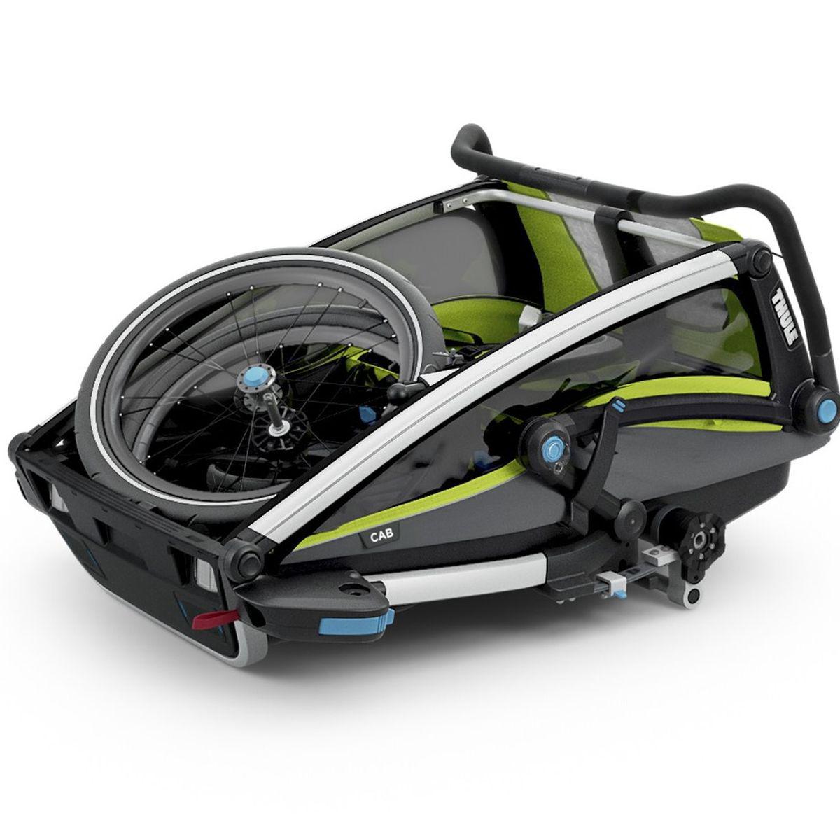 Chariot vélo CAB 2 Thule chartreuse 