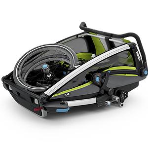 Chariot vélo CAB 2 Thule chartreuse 