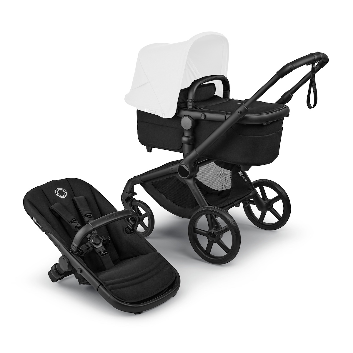 Châssis poussette Bugaboo FOX 5 Renew Black Heritage black (sans capote)