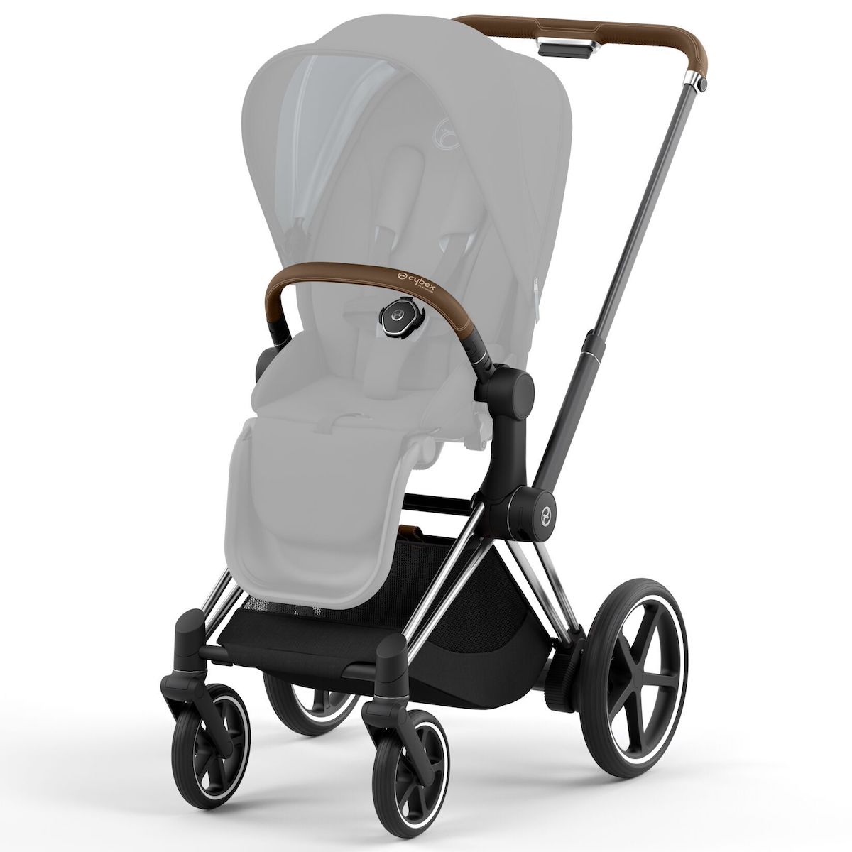 Châssis poussette ePRIAM Cybex Chrome Brown