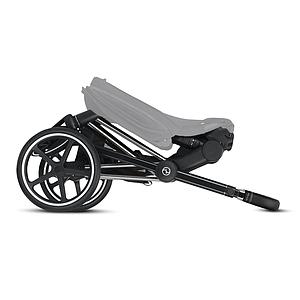 Châssis poussette PRIAM Cybex chrome-chrome poignée noir