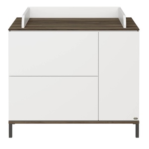 Chest of drawers 2D1D incl. changing board LOVELY ALIV Yuny by Paidi off-white dark-walnut
