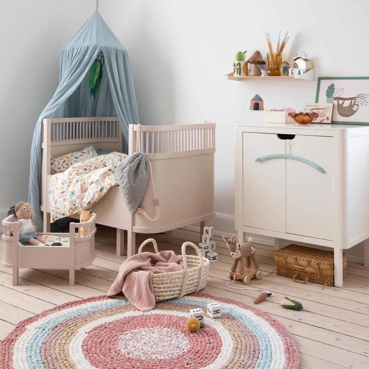 Ciel de lit EUCALYPTUS Sebra bleu