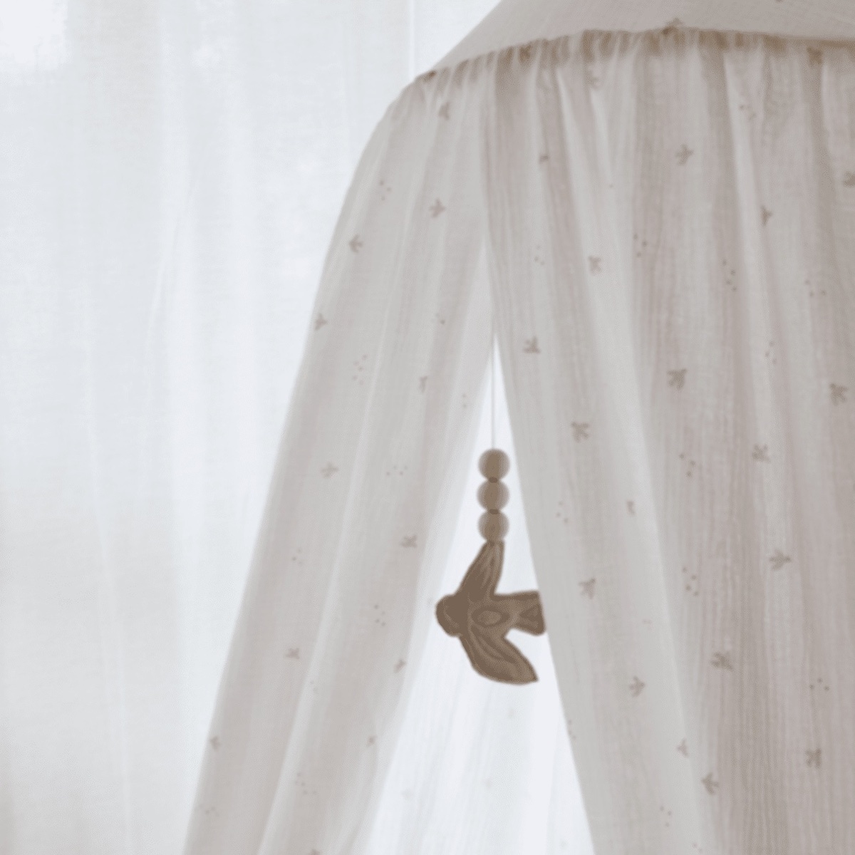 Ciel de lit OISEAUX off-white Nanami