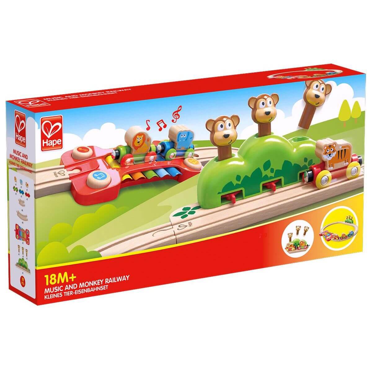 Circuit de train MONKEYS Hape