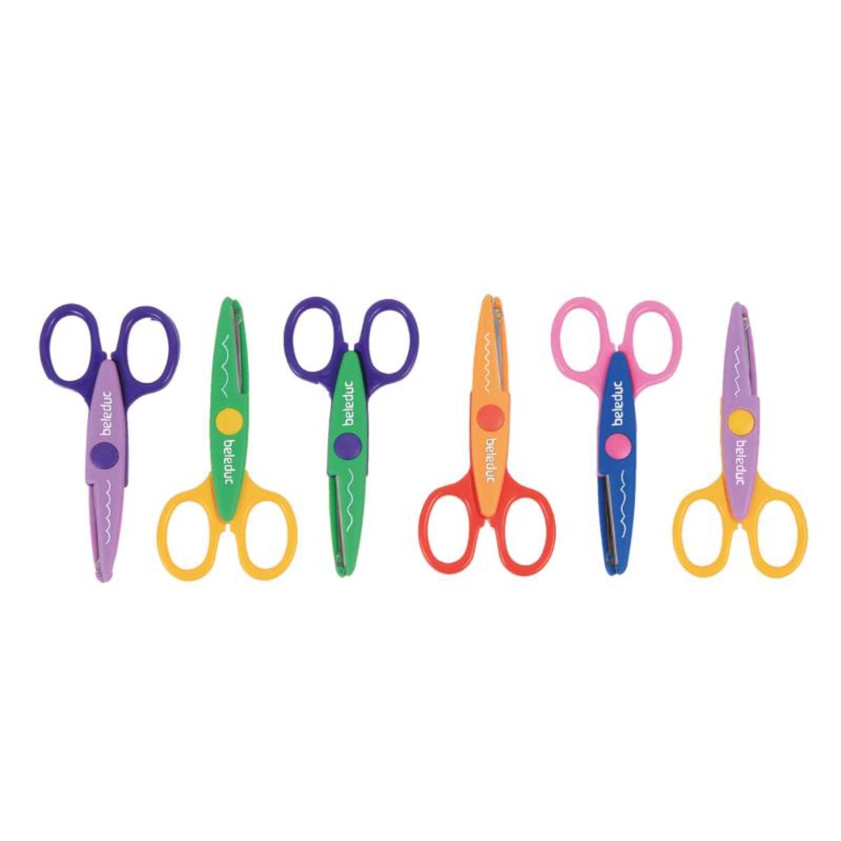 Ciseaux à contours 6 pcs. Beleduc