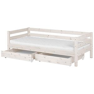 CLASSIC by Flexa Ensemble de 2 tiroirs blanchis pour lit simple ou lit superposé 90x200 cm