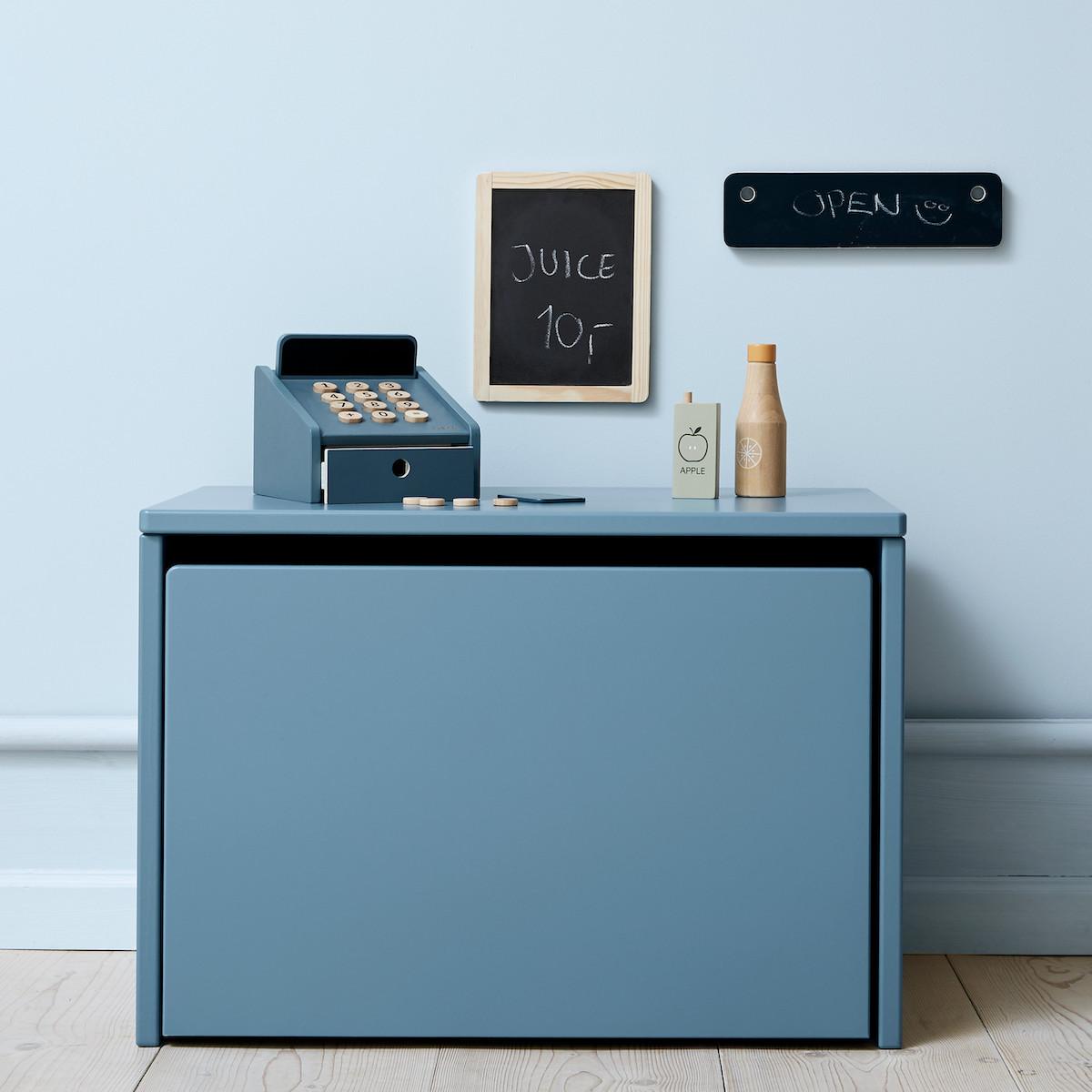 Coffre à jouets DOTS Flexa bleu